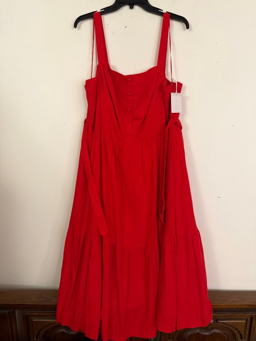 Lauren Conrad Linen Tiered Midi Sundress 2X - Picture 6 of 12